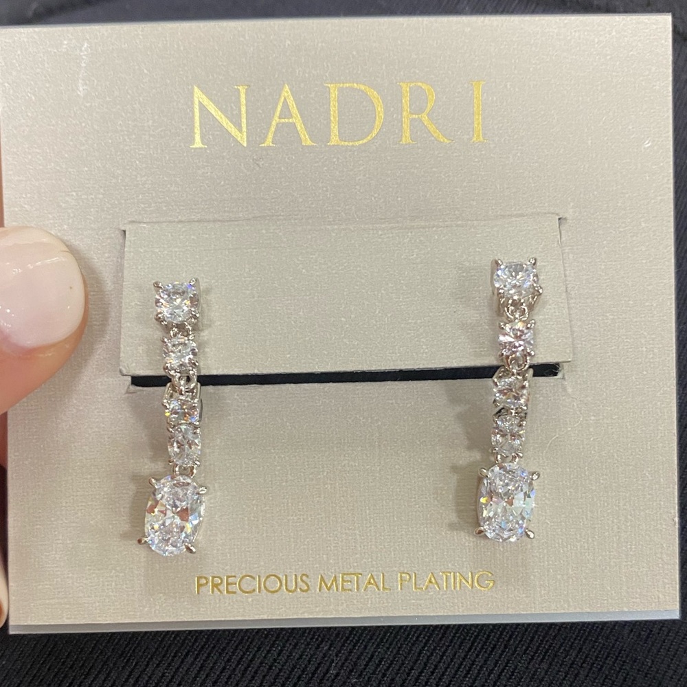 Nadri | line drop earrings